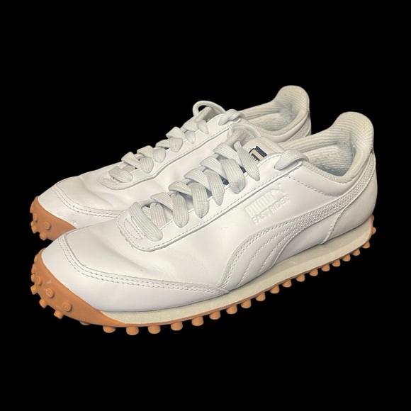 PUMA Easy Rider Leather Retro Sneakers - White 6.5 - Picture 4 of 6